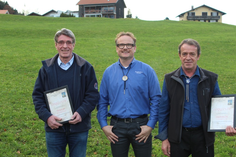 Neue Ehrenmitglieder mit Präsident